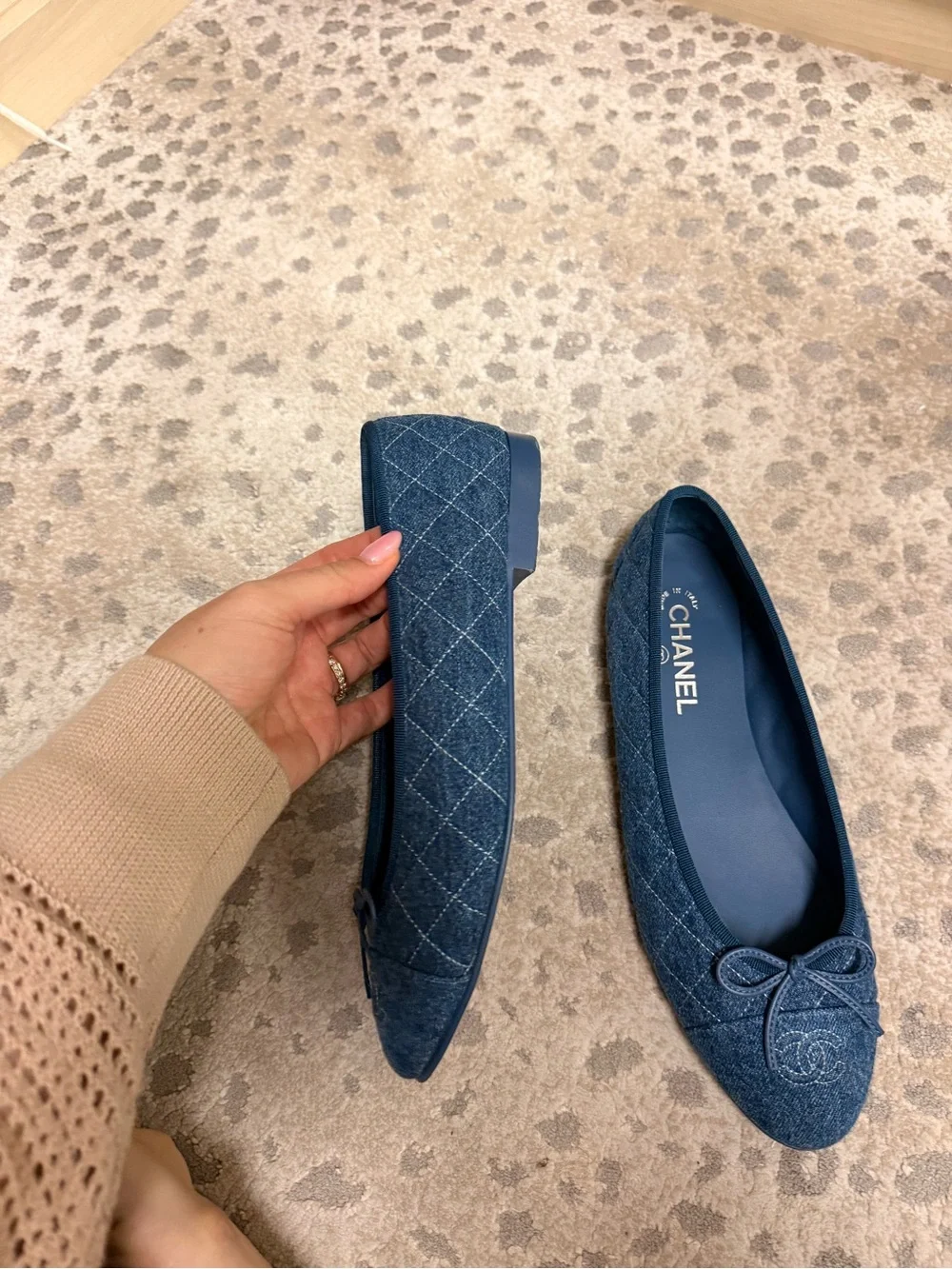 Chanel Denim Ballerinas size 42